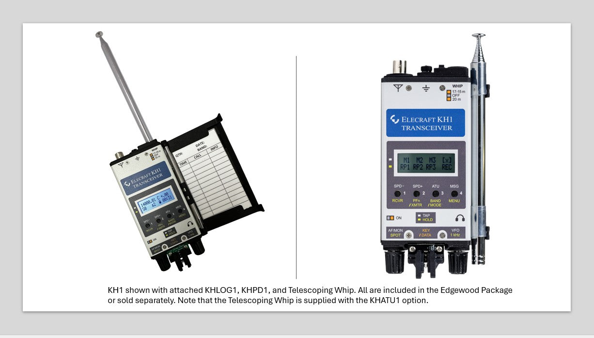 トランシーバー KH1 (ELECRAFT) KH1_KH1 Hand-Held, 5-Band Transceiver – Elecraft