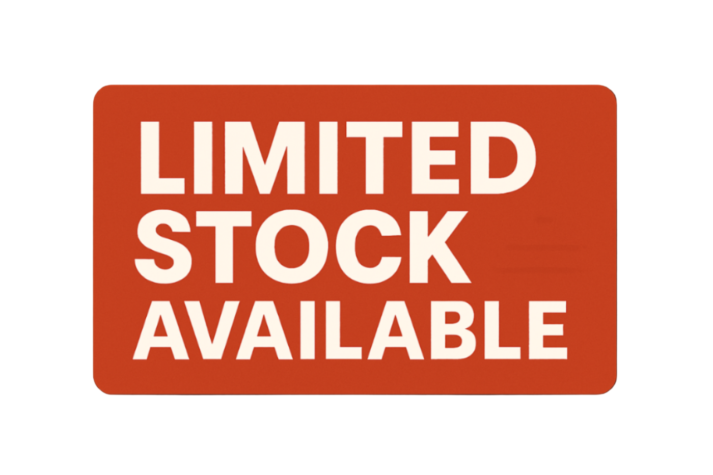 limited stock available