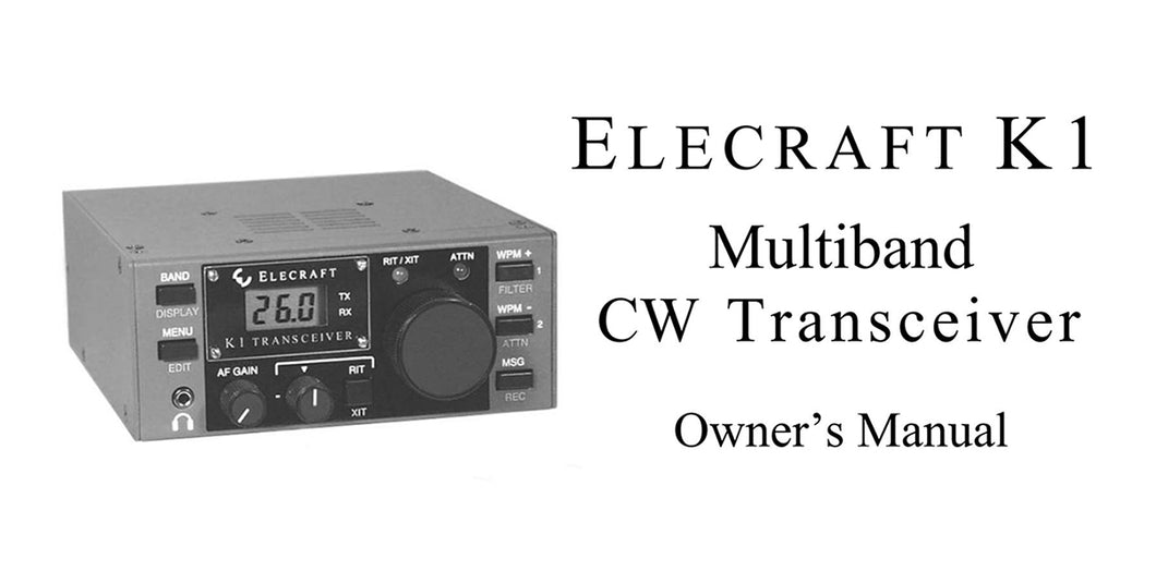 E740016_K1 Manual